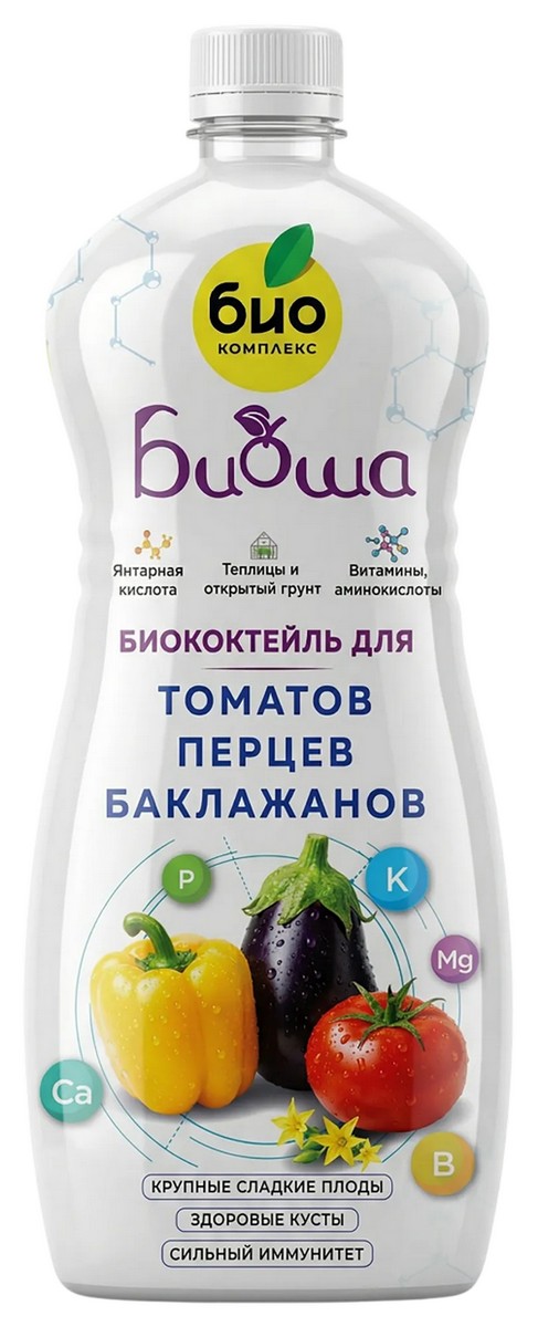Биококтейль ТМ БИОША для томатов, перцев, баклажанов, 1 л