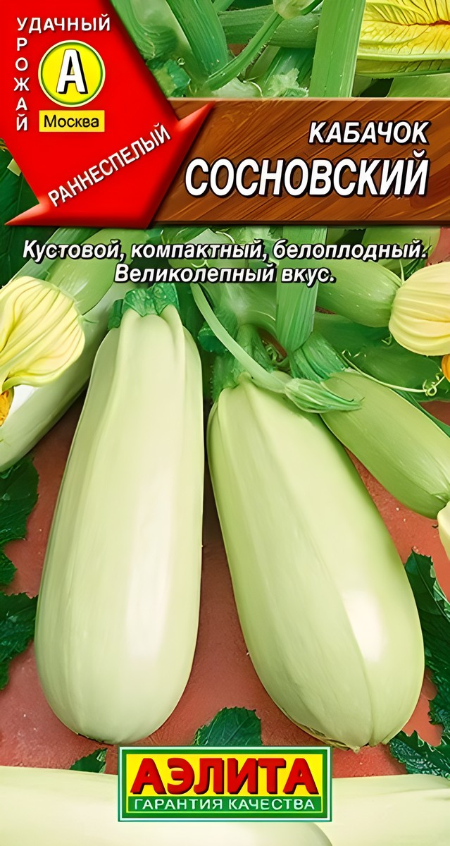 Кабачок белоплодный Сосновский, 2 г