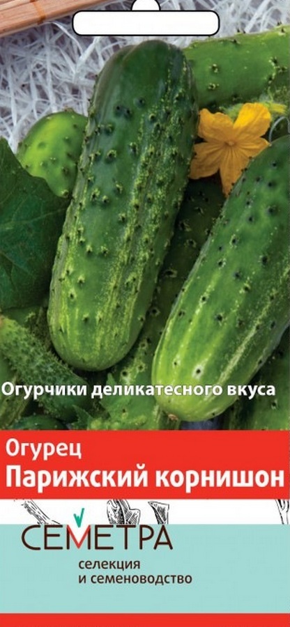 Огурец Парижский корнишон, Семетра, 0,5 г