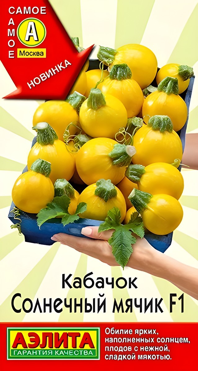 Кабачок Солнечный мячик F1, 5 шт.