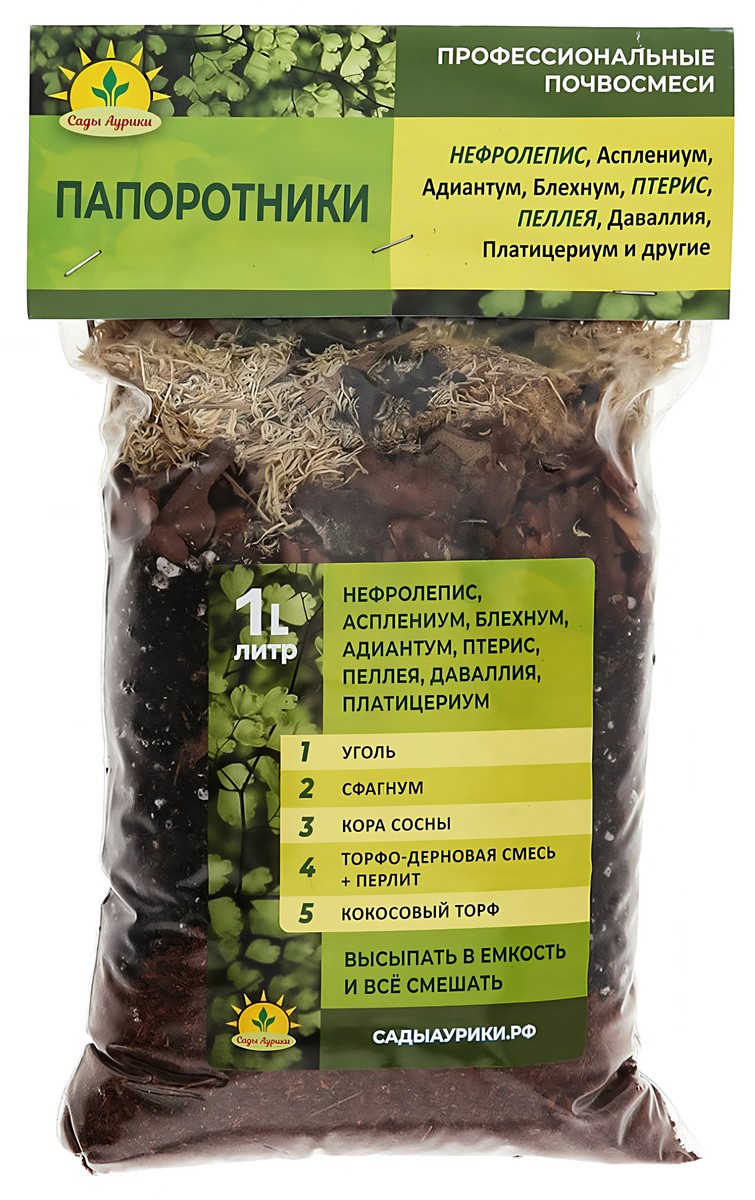 Субстрат Папоротники, 1 л