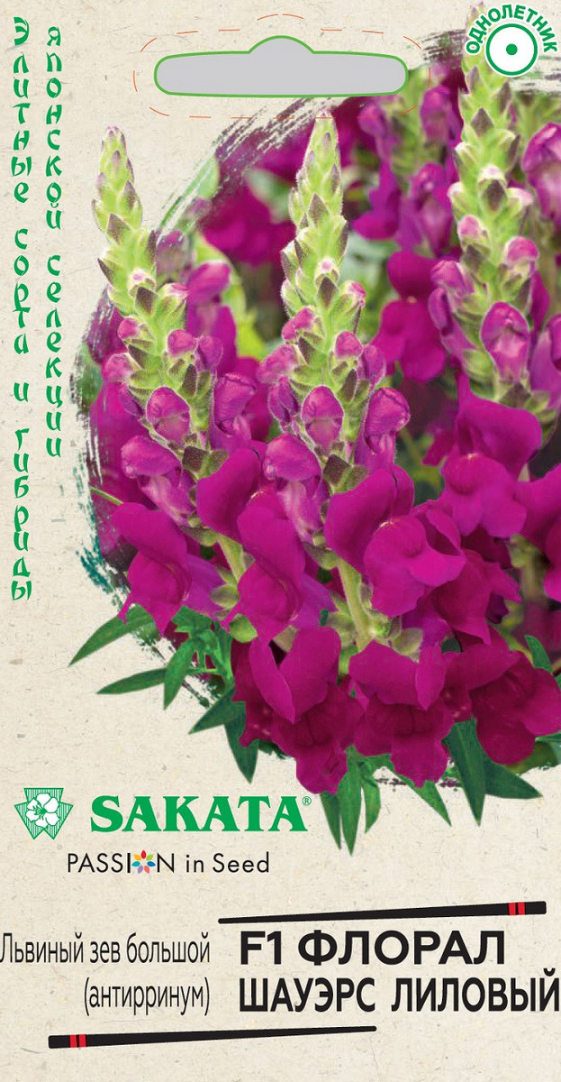 Львиный зев Флорал Шауэрс лиловый F1, 7 шт. Саката