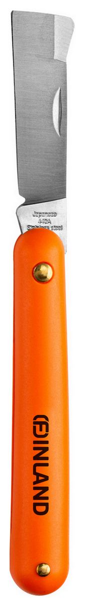 Нож Finland прививочный с прямым лезвием из нерж стали, арт. 1453