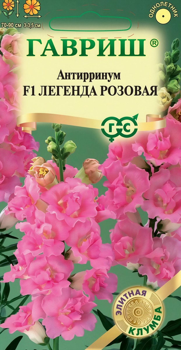 Антирринум (Львиный зев) Легенда розовая F1, 5 шт. Элитная клумба