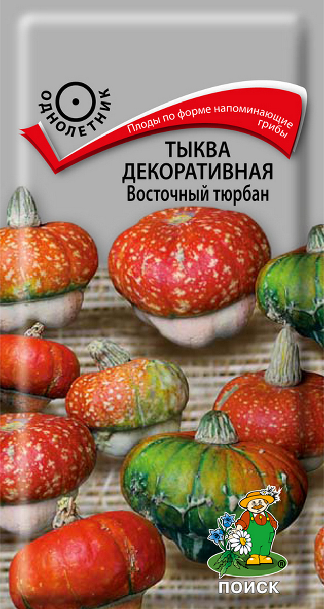 Тыква Декоративная восточный Тюрбан, 5 шт.