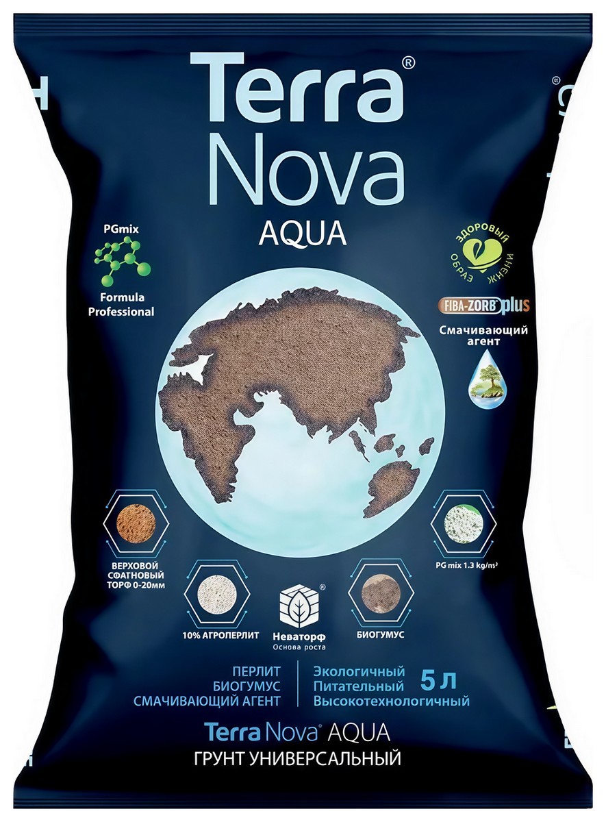 Грунт Terra Nova Aqua Новая земля Аква, 5 л