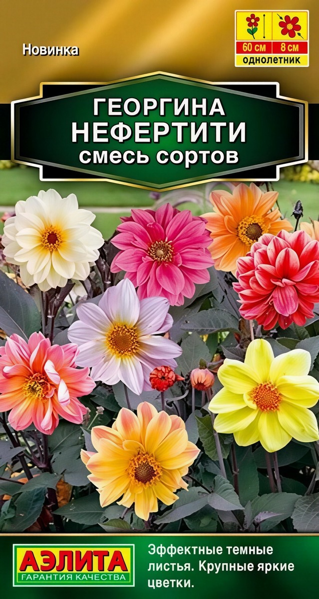 Георгина Нефертити, смесь сортов, 0,3 г