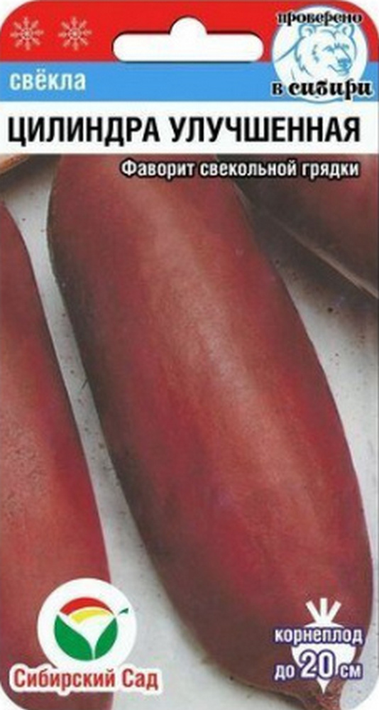 Свекла Цилиндра Улучшенная, 2 г. Сибирский сад