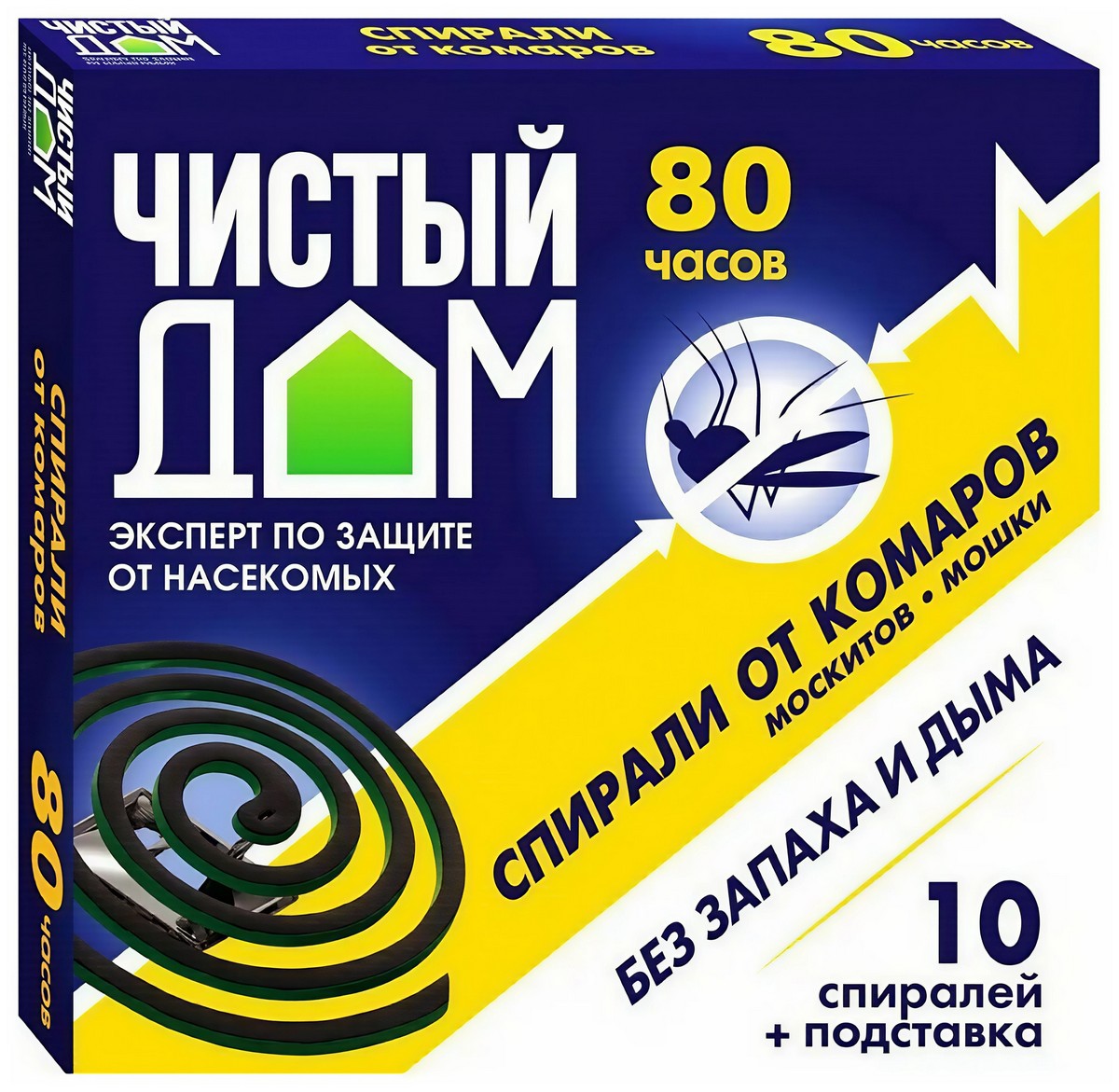 Спирали от комаров Чистый дом, 10 шт. 