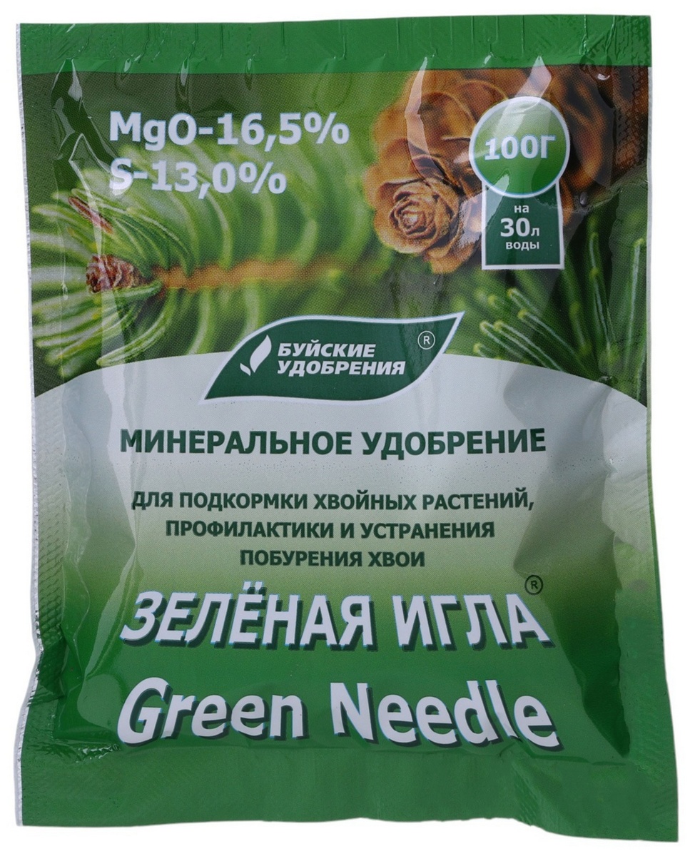Зеленая игла для хвойных культур, 100 г