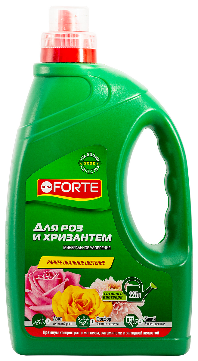 Bona Forte ЖКУ для роз и хризантем, 1,5 л
