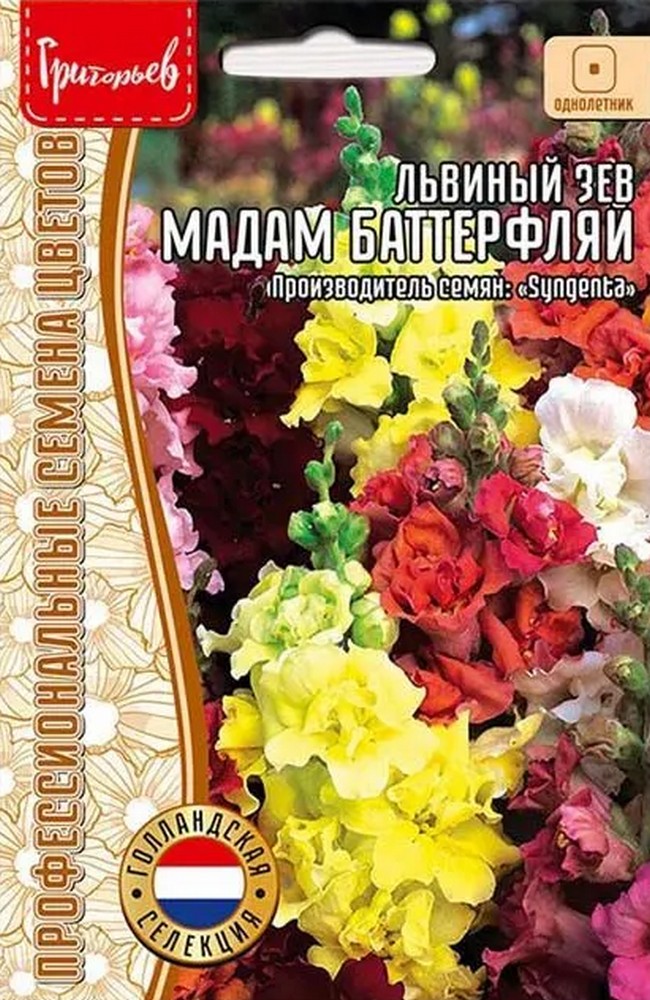 Львиный Зев Мадам Баттерфляй микс, 7 шт.
