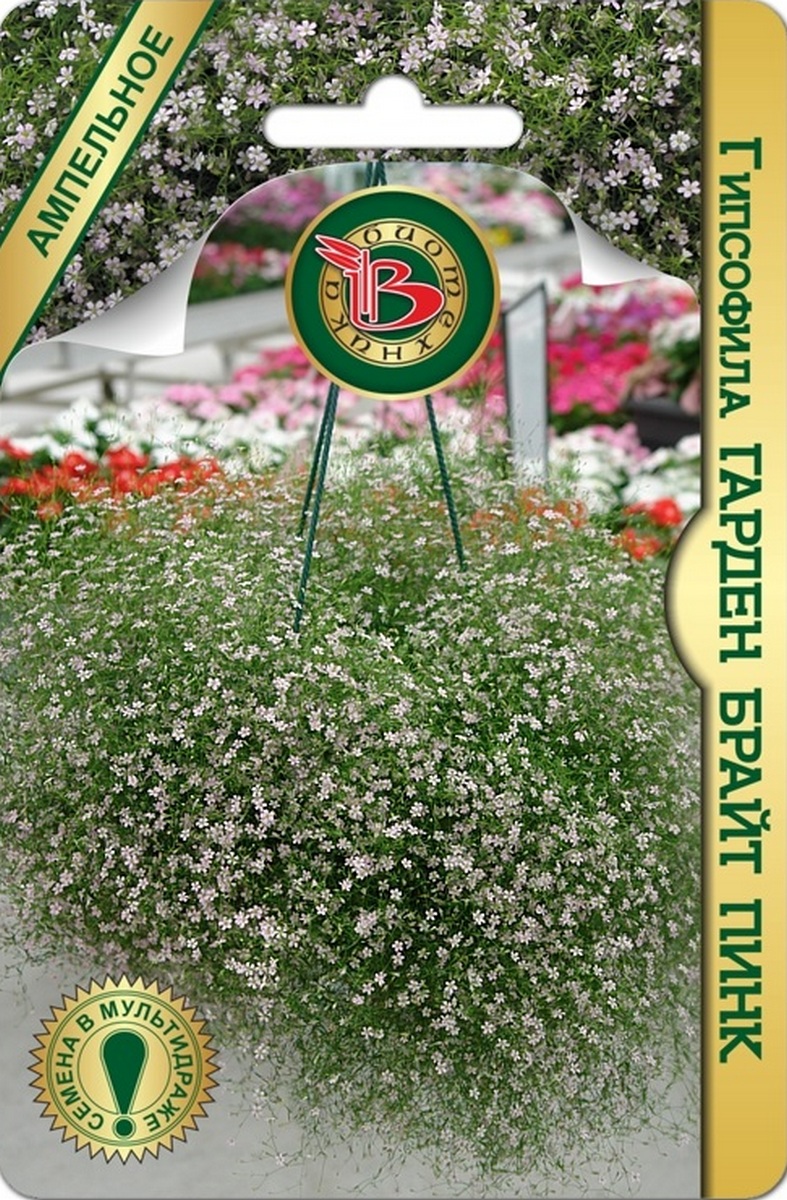 Гипсофила Гарден брайт Пинк, ампельное, 4 шт. Биотехника