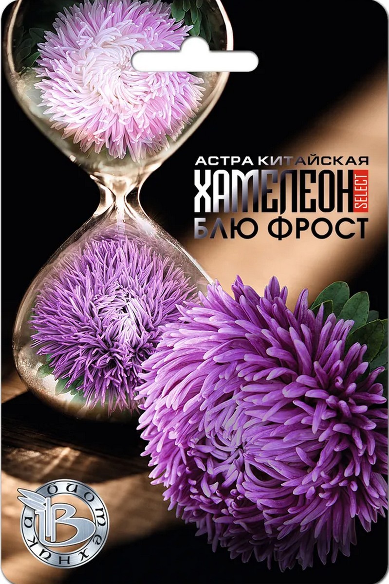 Астра китайская Хамелеон селект Блю Фрост, 30 шт. Биотехника