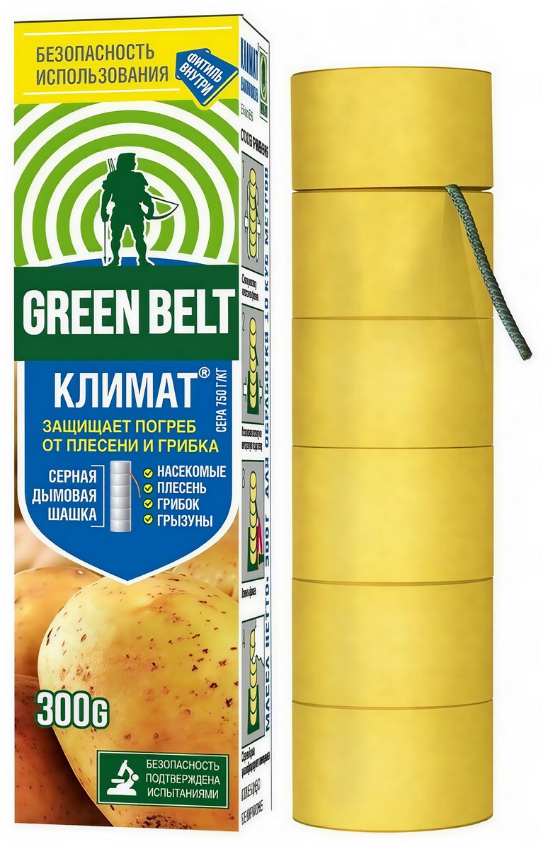 Серная дымовая шашка, 300 г Грин Бэлт