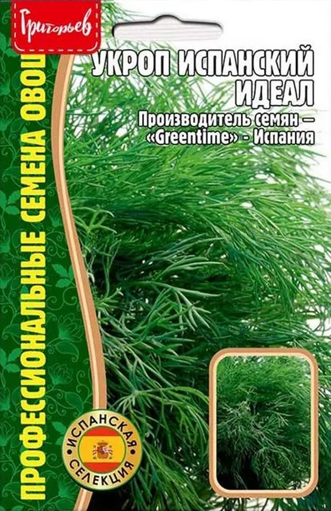 Укроп Испанский Идеал, 2 г. Испанская селекция.