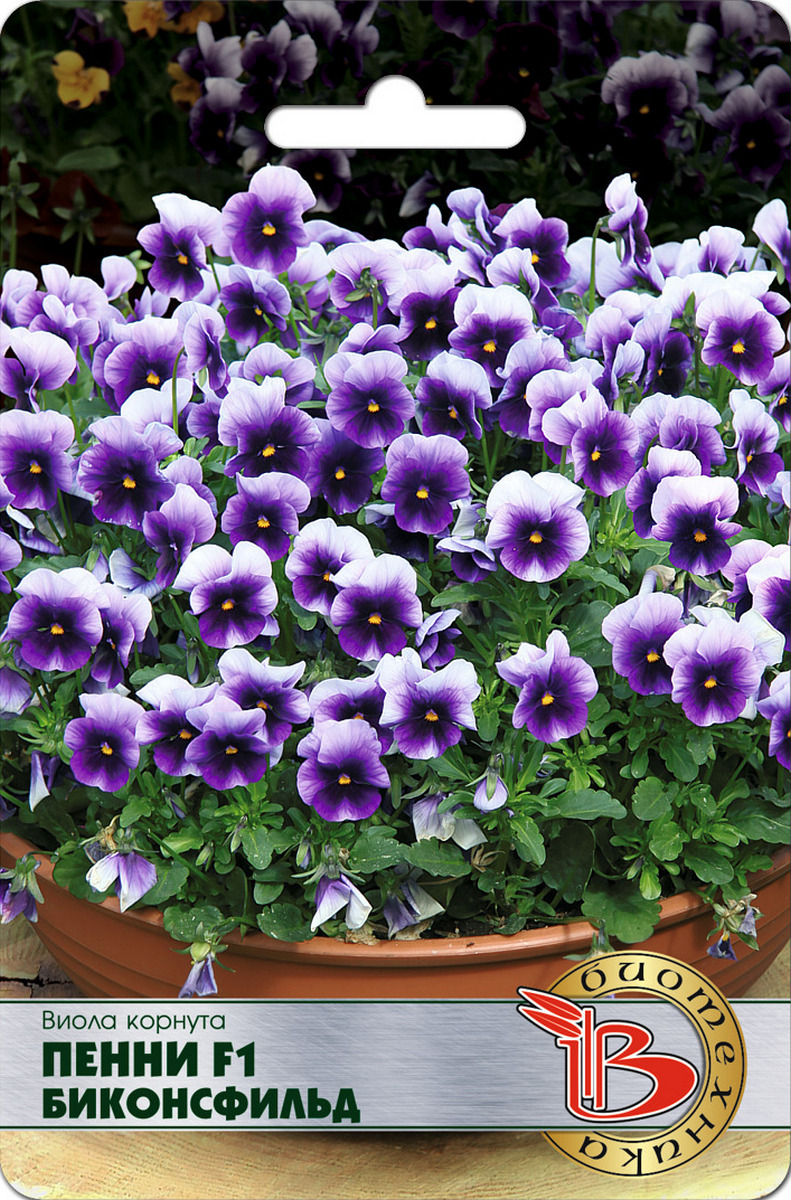 Виола корнута Пенни F1 Биконсфильд, 20 шт. Биотехника