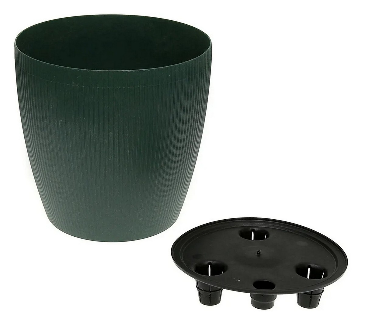 Горшок Магнолия Эко со вставкой, 3 л, малахит