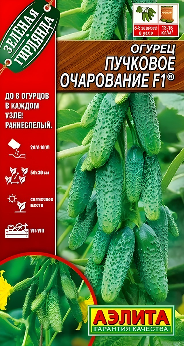 Огурец Пучковое очарование F1, 10 шт.