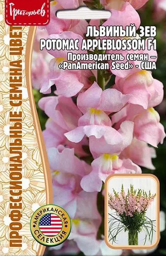 Львиный Зев Potomac Appleblossom (Потомак Эпплблоссом) F1, 5 шт.