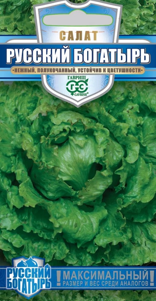 Салат полукочанный Русский богатырь, 0,5 г.