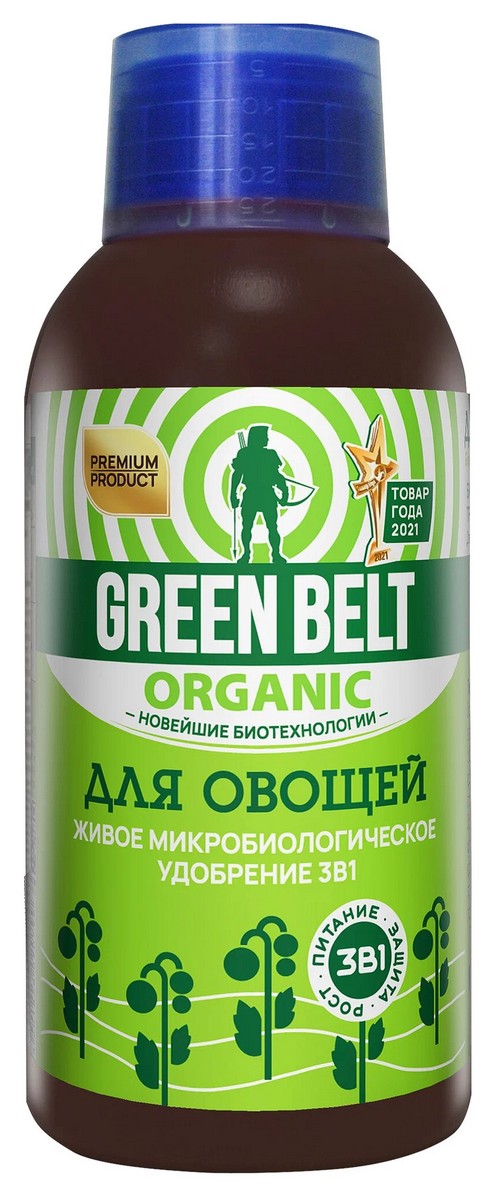 Биоудобрение для овощей, 250 мл Грин Бэлт
