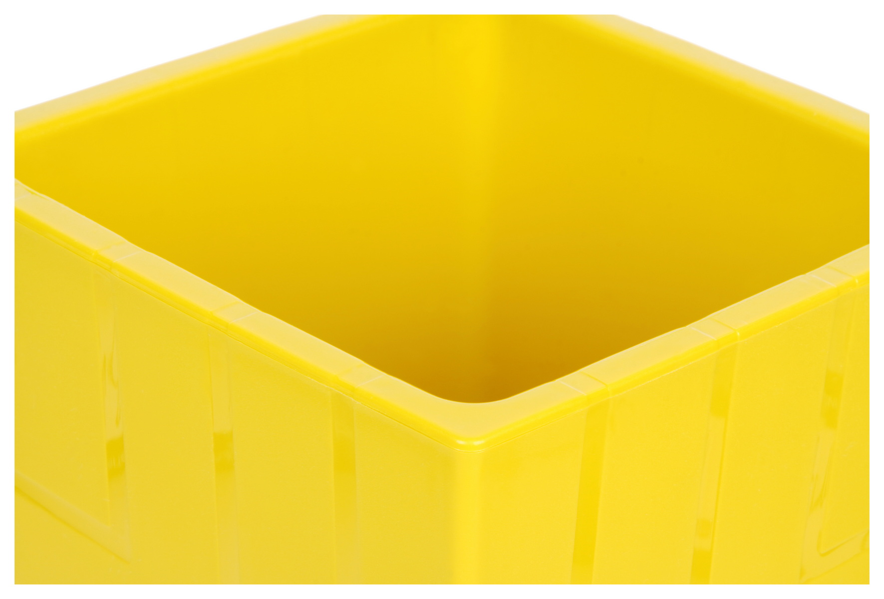 Кашпо Квадро с вкладкой, 1,2 л, медовый