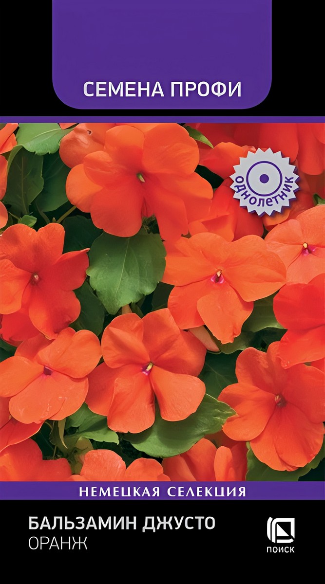 Бальзамин Джусто Оранж, 10 шт. Семена Профи 
