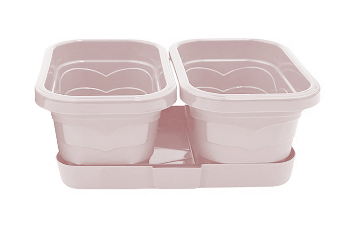 Кашпо Дуэт Валенсия, 2,9 л х 2 шт., пудра