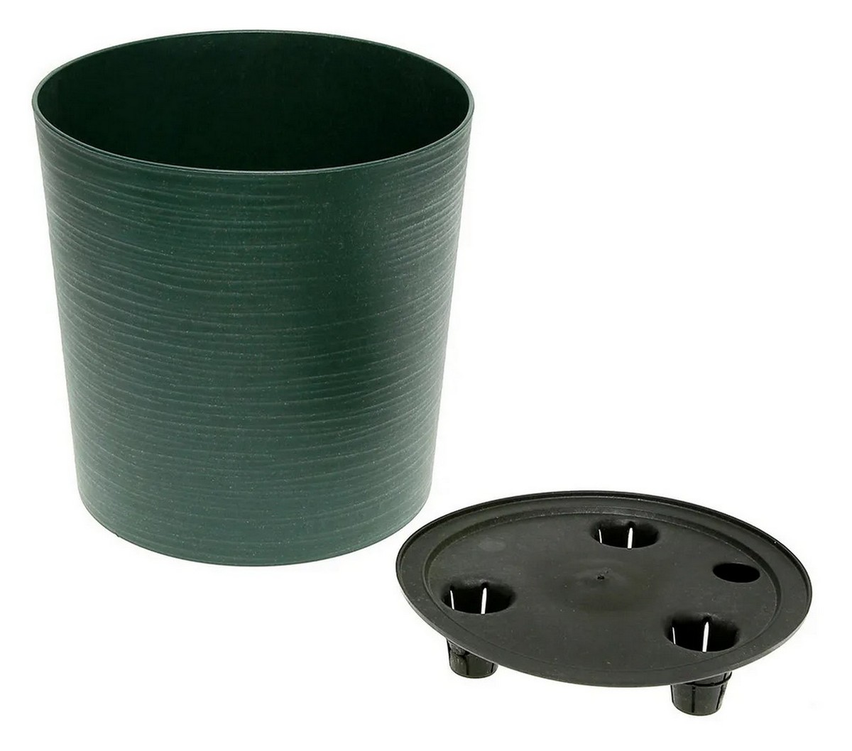 Горшок Цилиндр Эко со вставкой, 3 л, малахит