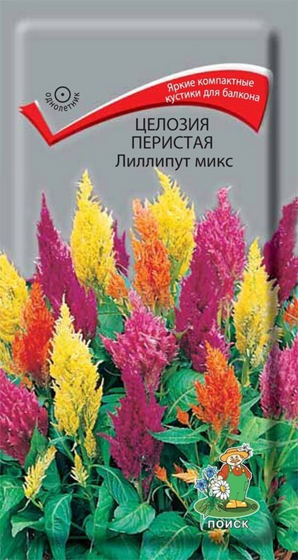 Целозия перистая Лиллипут микс, 0,1 г