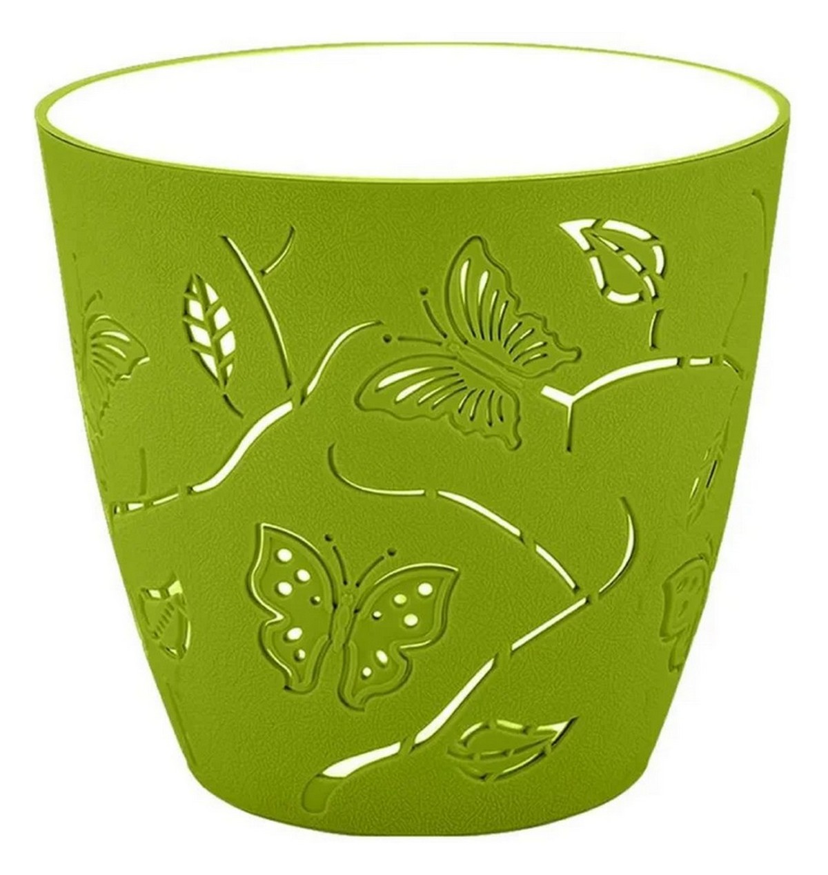 Горшок д/цветов Butterflies d-115 мм 0,7 л зеленое яблоко