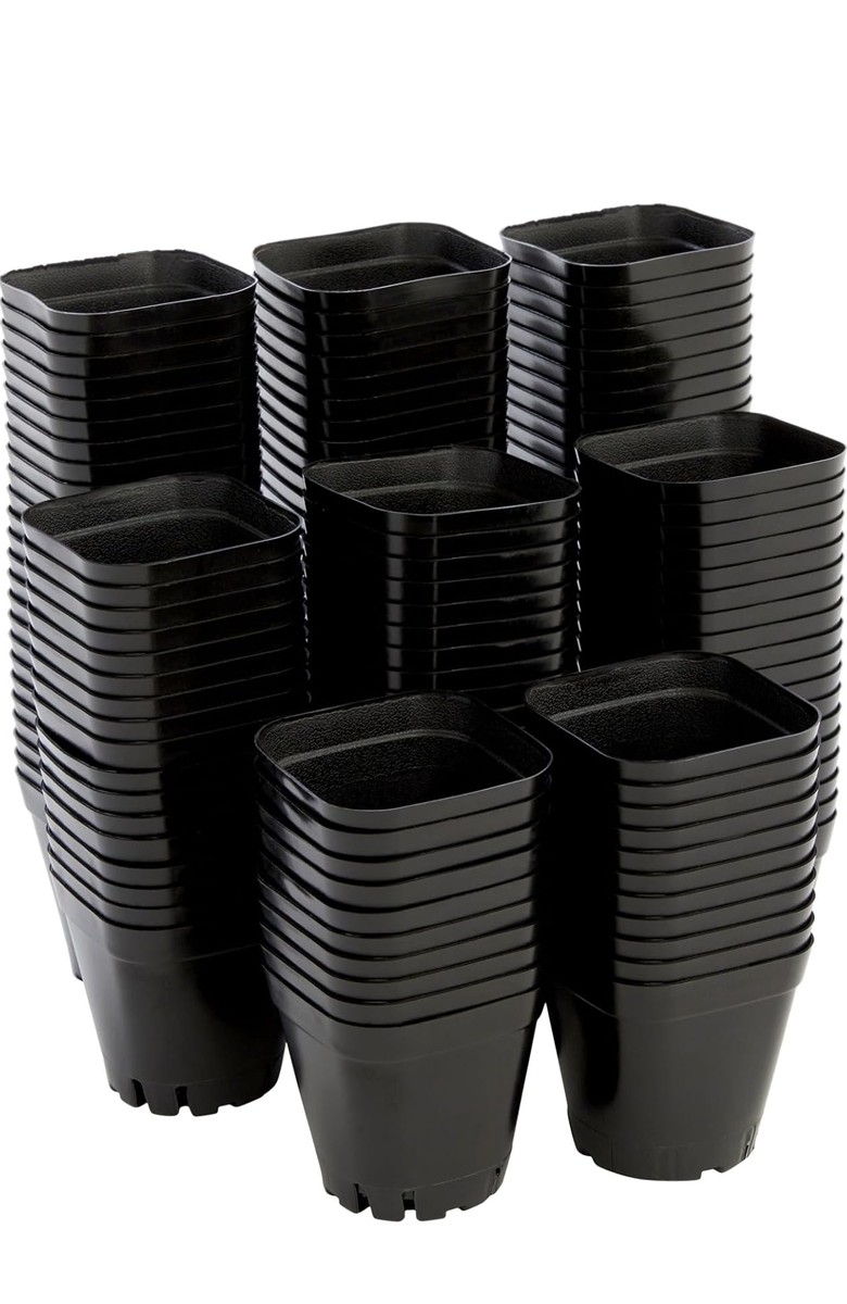 Горшок для рассады квадр. 07*07*8 черн. формовка 0,25 л