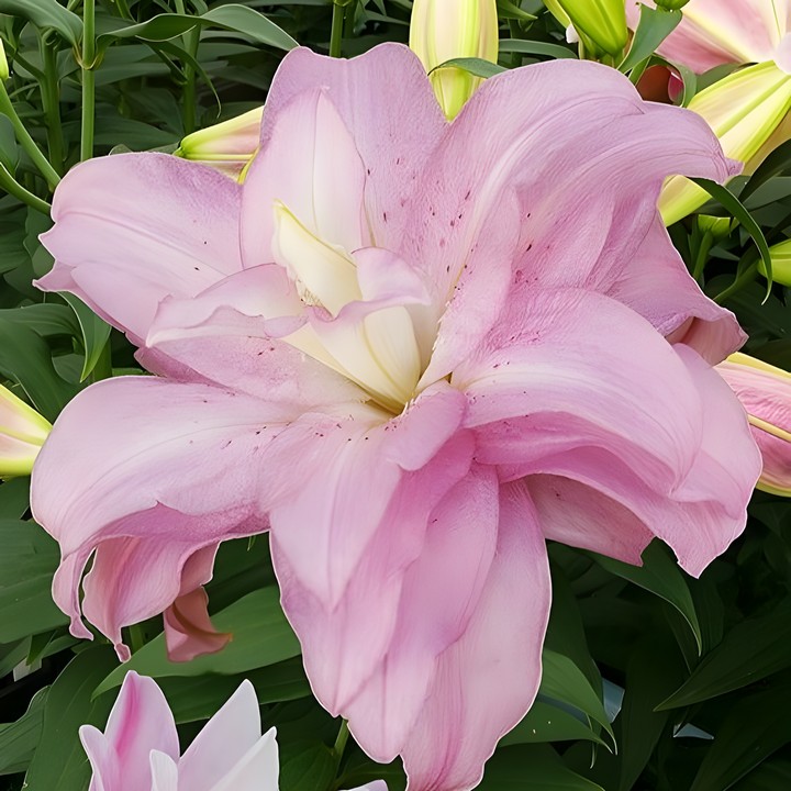 Лилия восточная махровая Лотус Спринг, 1 шт.