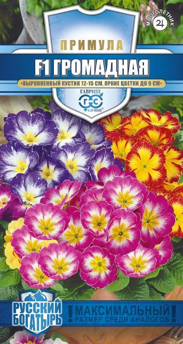 Примула обыкновенная грунтовая Громадная F1 смесь, 5 шт. Русский богатырь. 