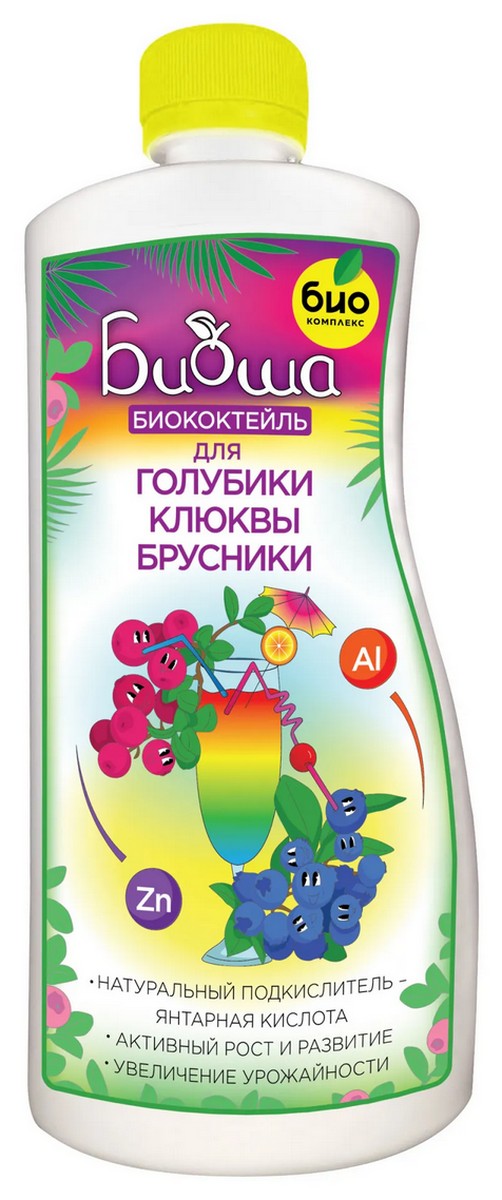 Биококтейль ТМ БИОША для голубики, брусники и клюквы, 1 л