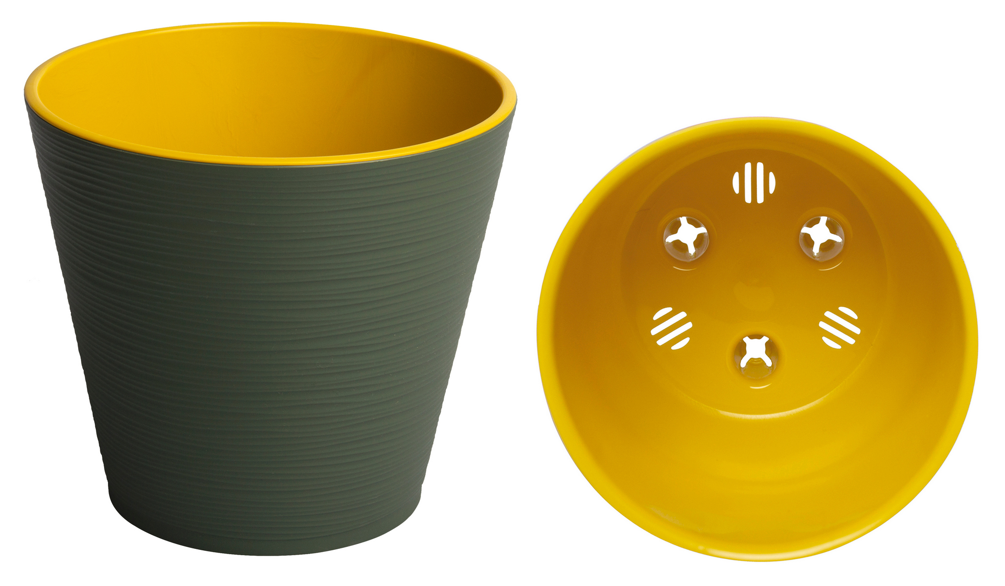 Горшок Конус с вкладышем, 1,3 л, нефрит