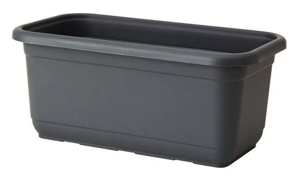 Кашпо балконное Венус эко 40 матовый антрацит