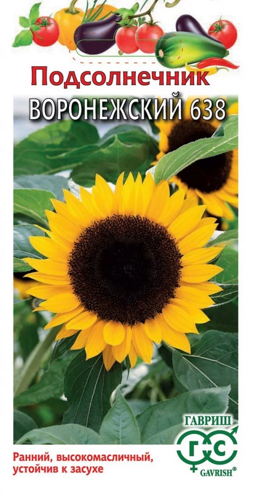 Подсолнечник Воронежский 638, 10 г