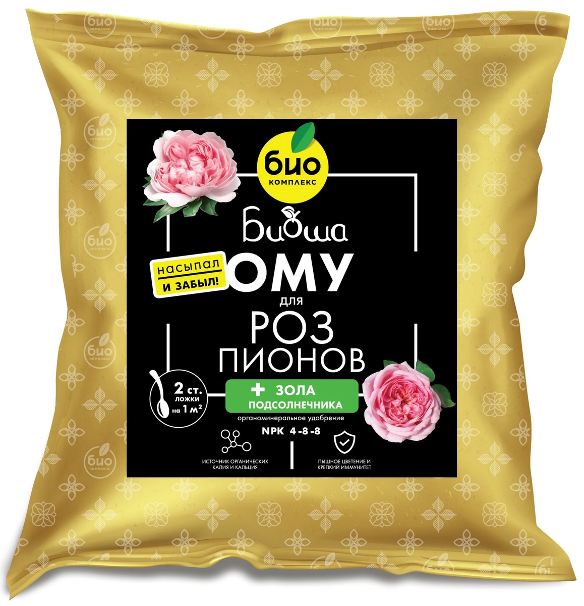 БИО-комплекс ТМ БИОША ОМУ для роз и пионов, 1 кг