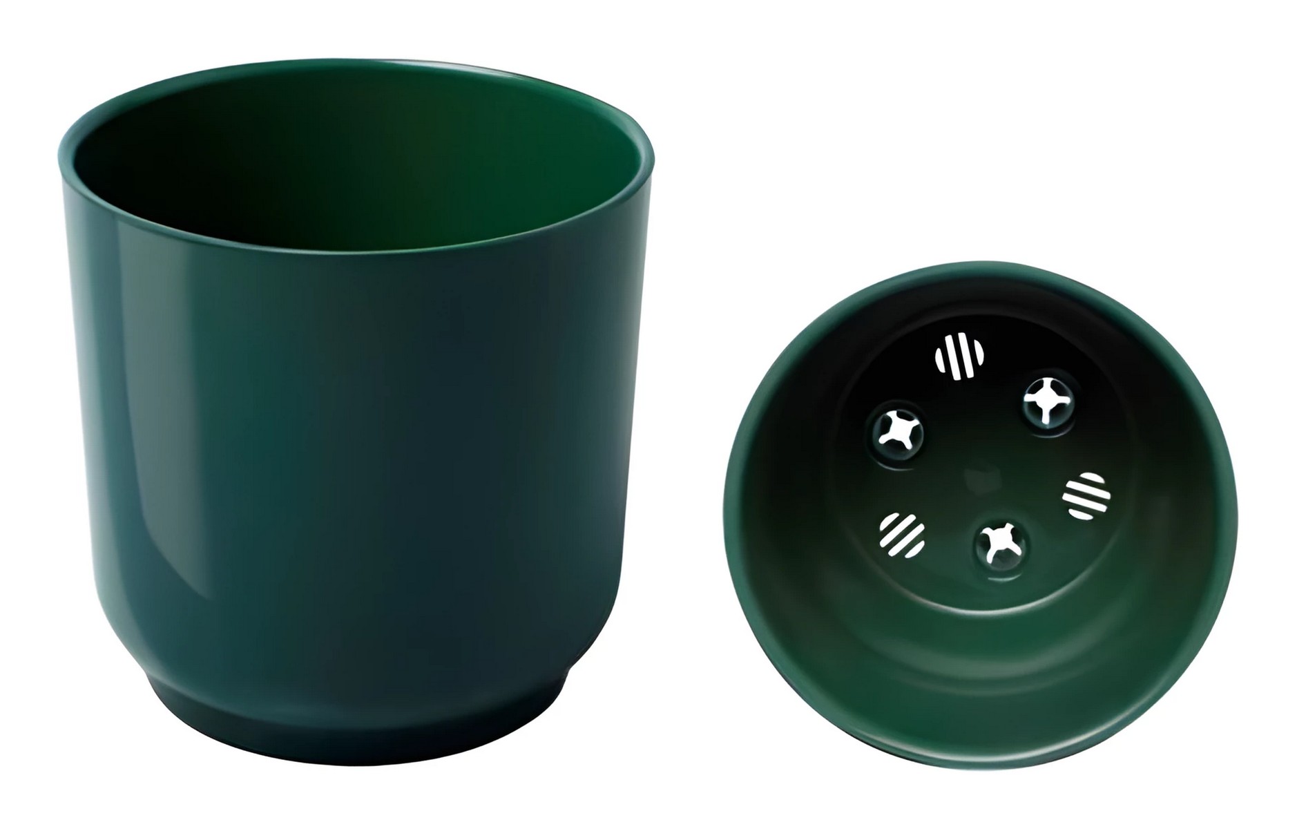 Горшок Дельта с вкладкой, 1,5 л, нефрит