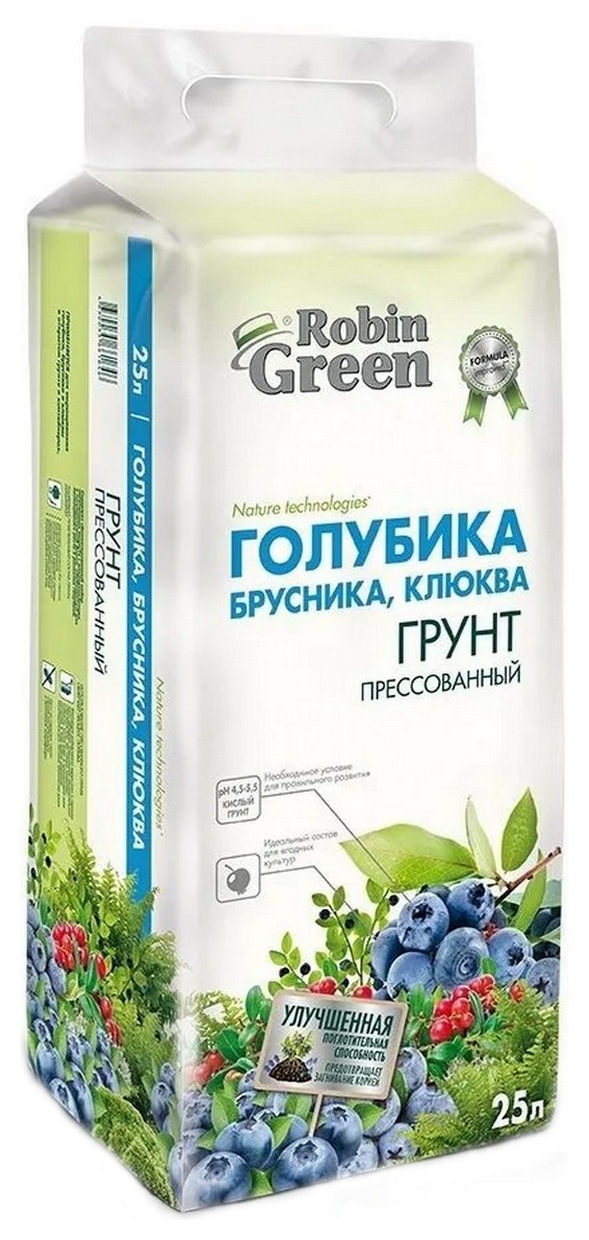 Грунт Для голубики, брусники, клюквы, 25 л Robin Green (Робин Грин)