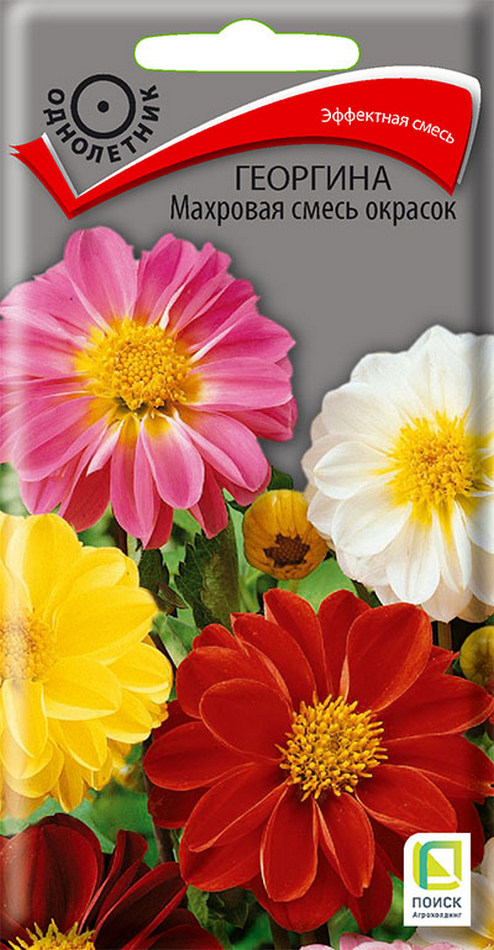 Георгина Махровая смесь окрасок, 0,3 г