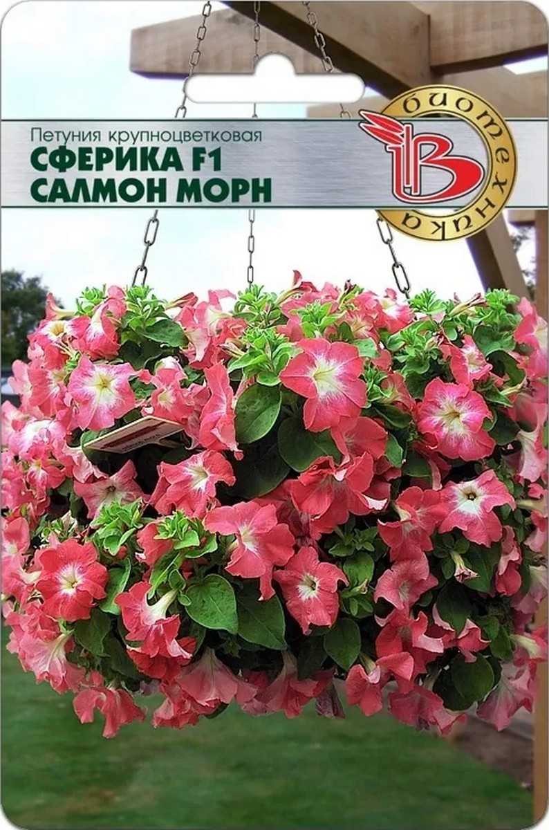 Петуния крупноцветковая Сферика F1 Салмон Морн, 10 шт. Биотехника