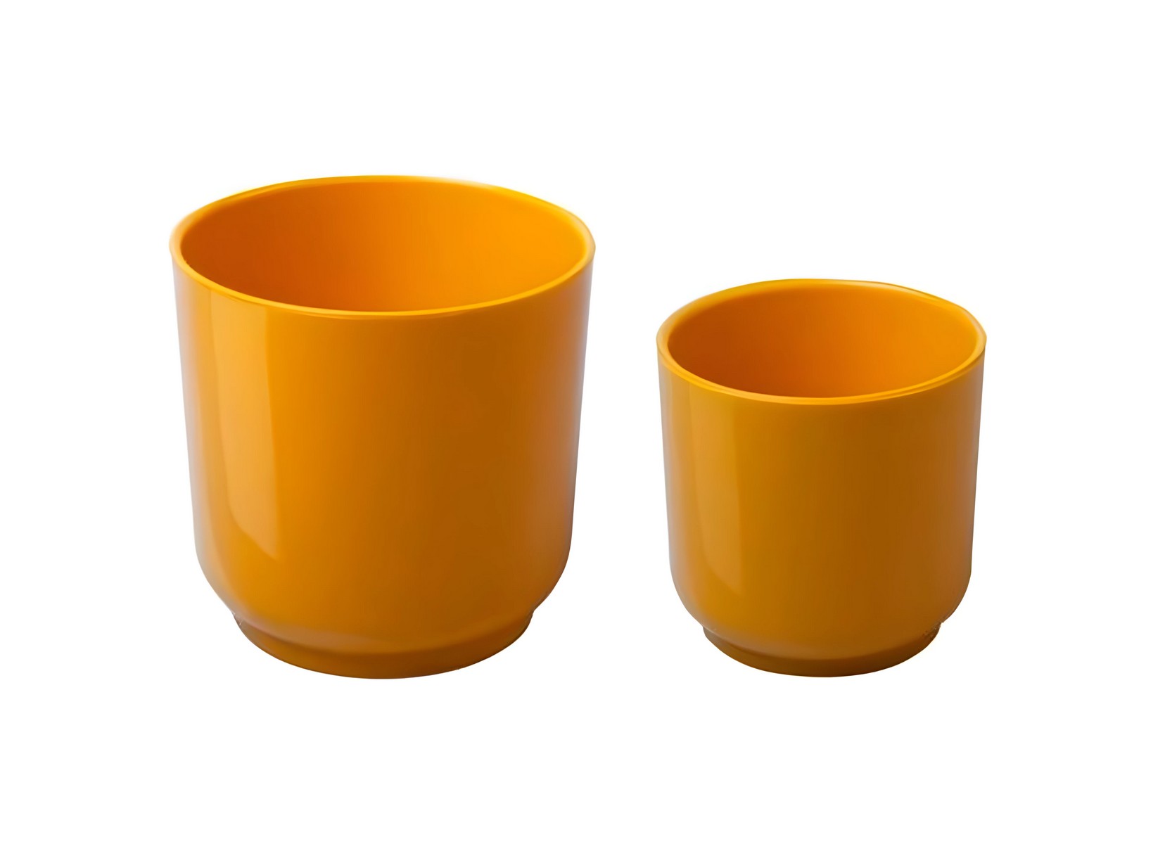 Горшок Дельта с вкладкой, 1,5 л, медовый