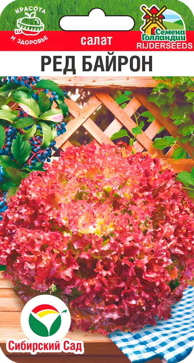 Салат Ред Байрон, 20 шт. Семена Голландии. Сибирский сад.