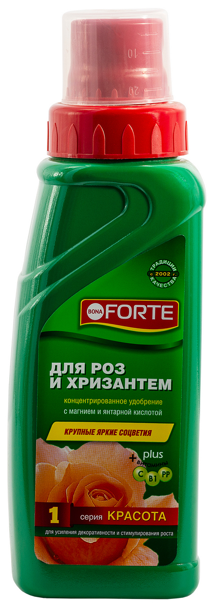 Bona Forte ЖКУ для роз и хризантем №1 Красота, 285 мл