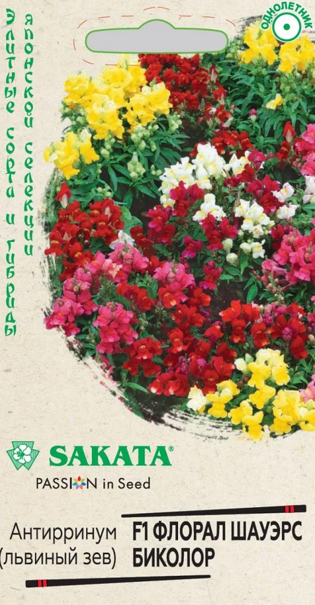 Антирринум, Львиный зев, Флорал Шауэрс Биколор F1, 7 шт. Саката 