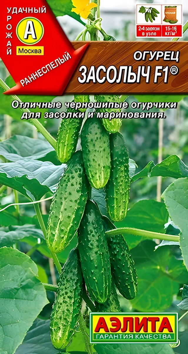 Огурец Засолыч F1, 10 шт.