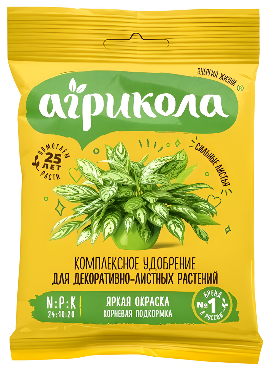 Агрикола для декоративнолистных растений, 25 г 